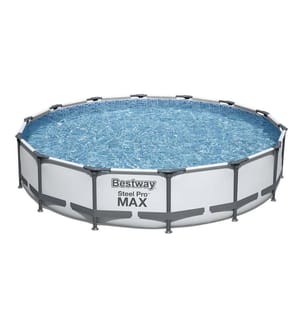 Pool Steel Pro Max Ø 427 x 84 cm - Hellgrau