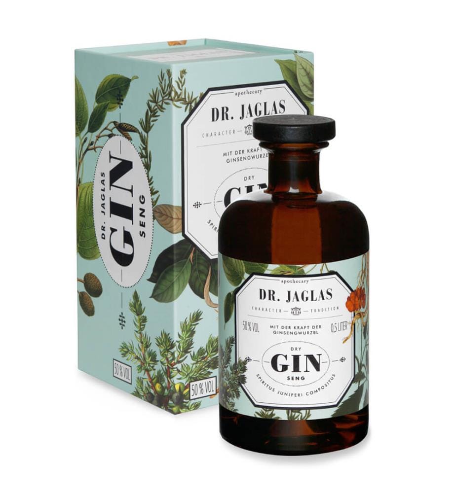 Dr. Jaglas Gin-Seng + 6x Le Tribute Tonic Water - 50 cl + 6 x 20 cl