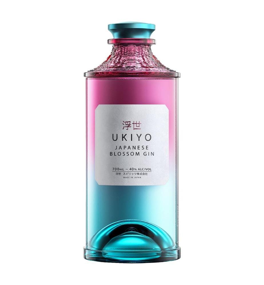 Ukiyo Japanese Blossom Gin + 6x Schweppes Selection Hibiscus Tonic - 70 cl
