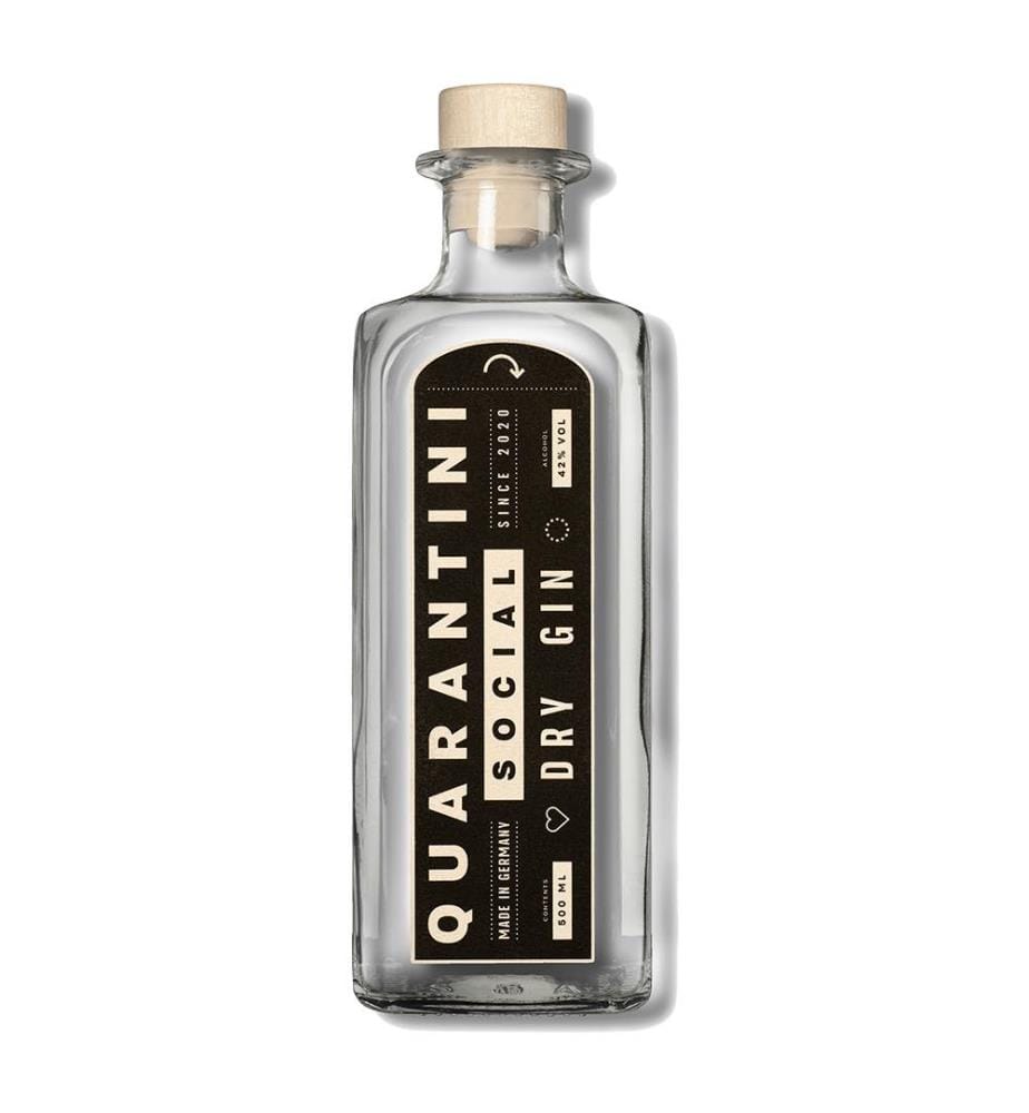 Quarantini Social Dry Gin + 6x Fevertree Indian Tonic - 50 cl + 6 x 20 cl