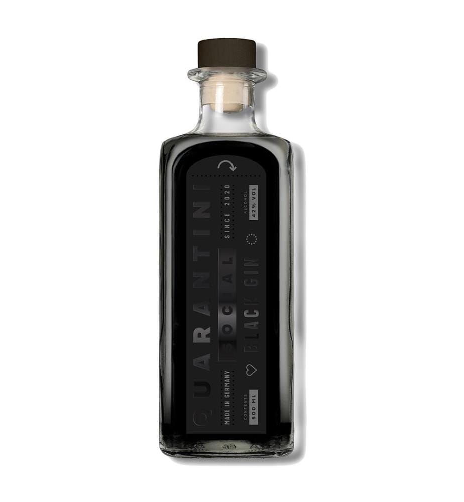 Quarantini Social Black Gin + 6x Le Tribute Tonic - 50 cl + 6 x 20 cl