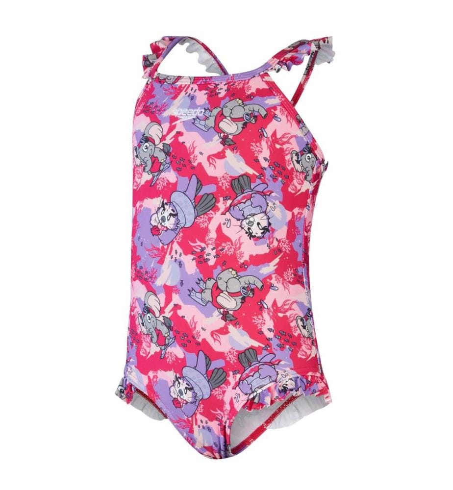 Speedo - "Learn To Swim" Badeanzug Dünner Riemen für Baby-Girls  Rüschen
