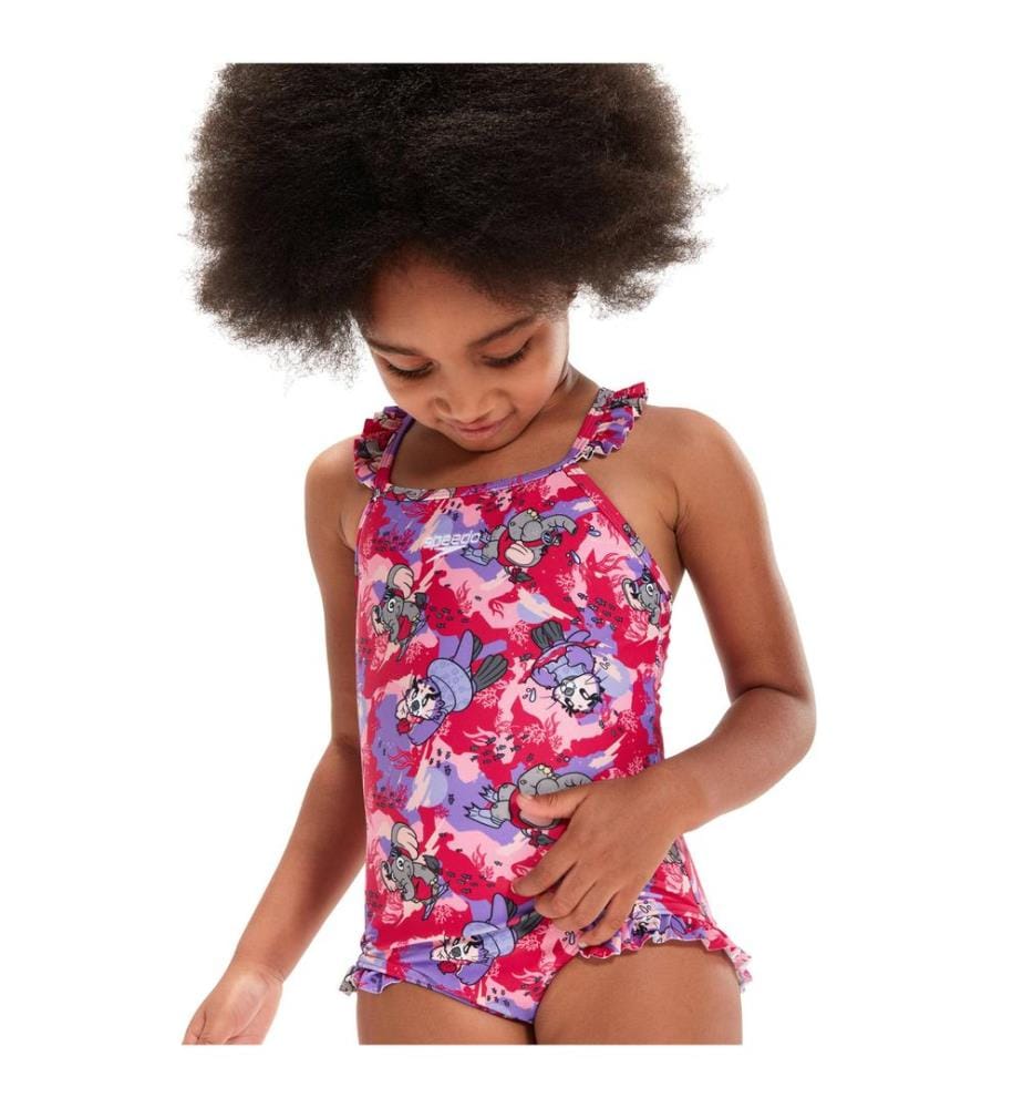 Speedo - "Learn To Swim" Badeanzug Dünner Riemen für Baby-Girls  Rüschen