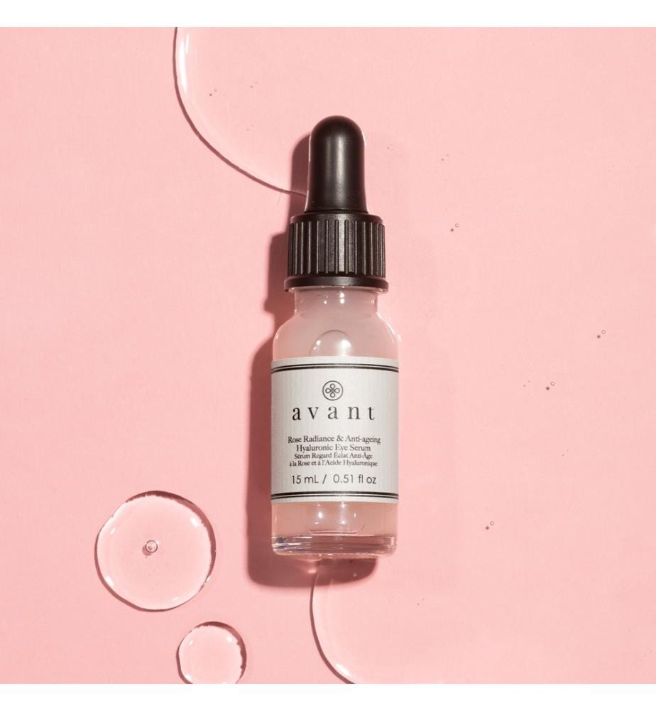 Augenserum mit Anti-Aging-Glanz, Rose und Hyaluronsäure - 15 ml
