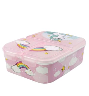 Sandwichbox mit mehreren Fächern Einhorn-Serie