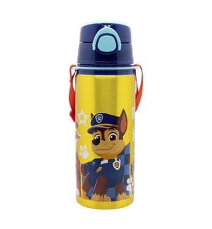 Aluminium Pop Up Flasche mit Riemen 730 ml Paw Patrol Boy Rescue Pups