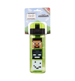 MINECRAFT - Safety Lock Square Bottle 550 ml