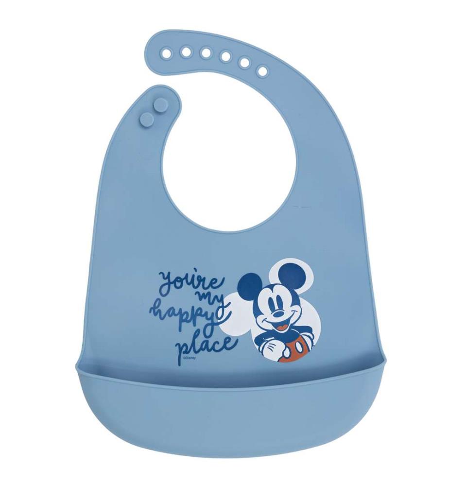 Kleinkind Silikon Lätzchen Mickey Mouse voller Lächeln
