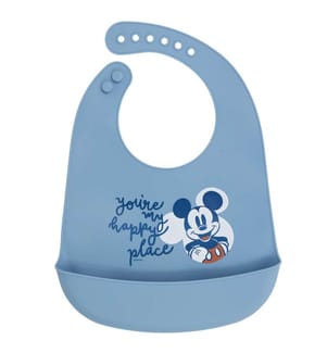Kleinkind Silikon Lätzchen Mickey Mouse voller Lächeln