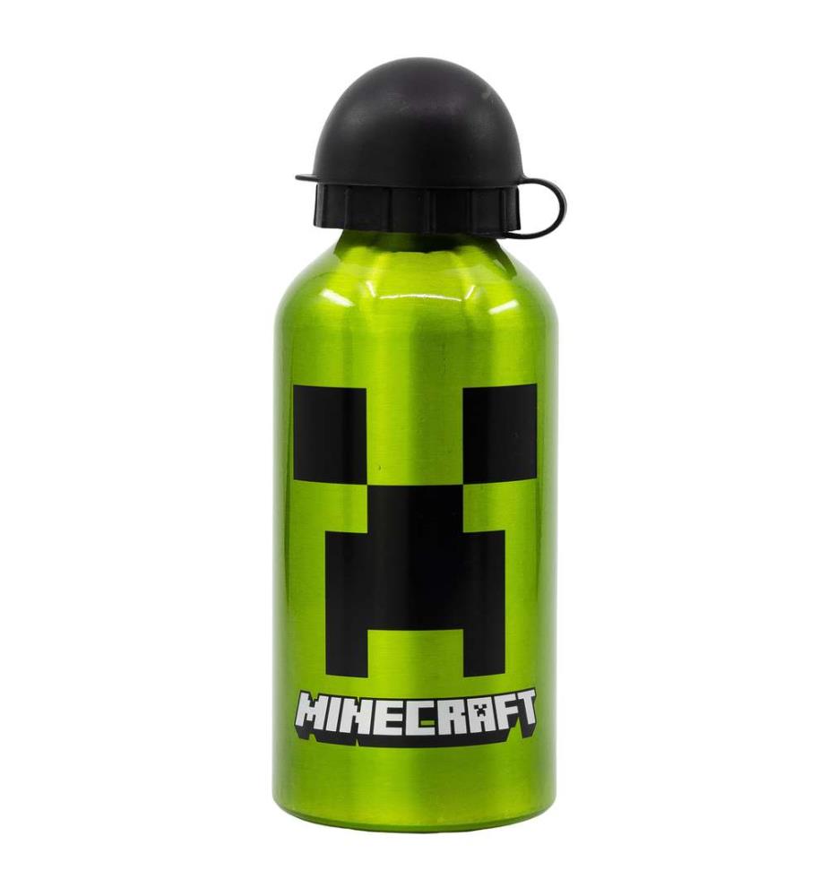 Aluminiumflasche 400 ml Minecraft Creeper Grün