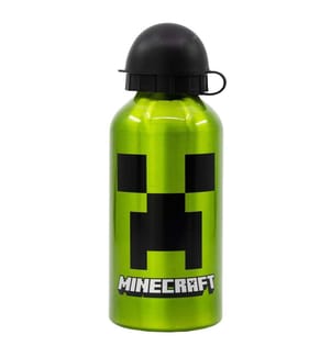 Aluminiumflasche 400 ml Minecraft Creeper Grün