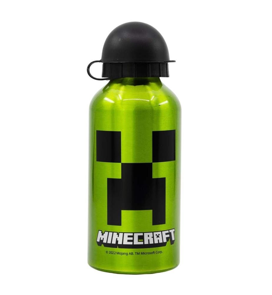 Aluminiumflasche 400 ml Minecraft Creeper Grün