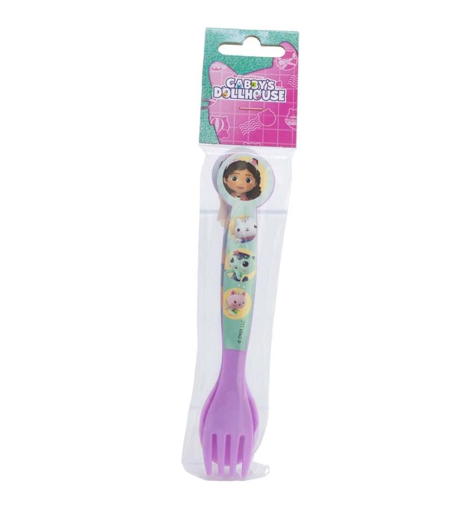 2 Stück Pp Besteck Set in Polybag Gabbys Puppenhaus