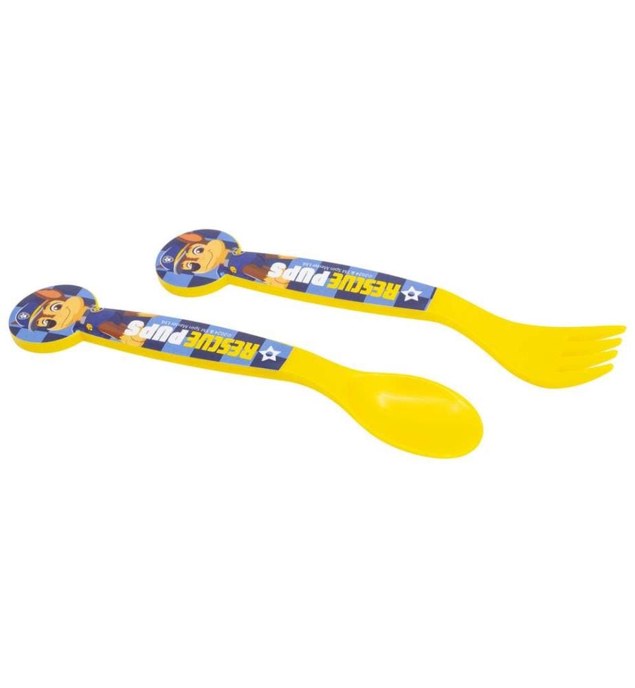2 Stück Pp Besteck Set in Polybag Paw Patrol Boy Rescue Pups