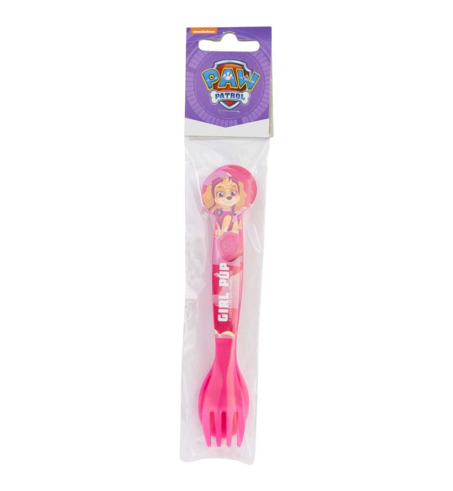 2 Stück Pp Besteck Set in Polybag Paw Patrol Girl Superpowers