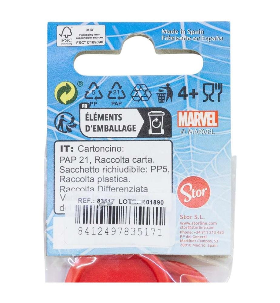 2 Stück Pp Besteck Set in Polybag Spiderman Mob Regeln