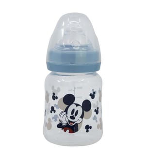 Baby 5 Oz Wideneck Flasche Silikonsauger 3 Positionen Mickey Mouse voll von Lächeln