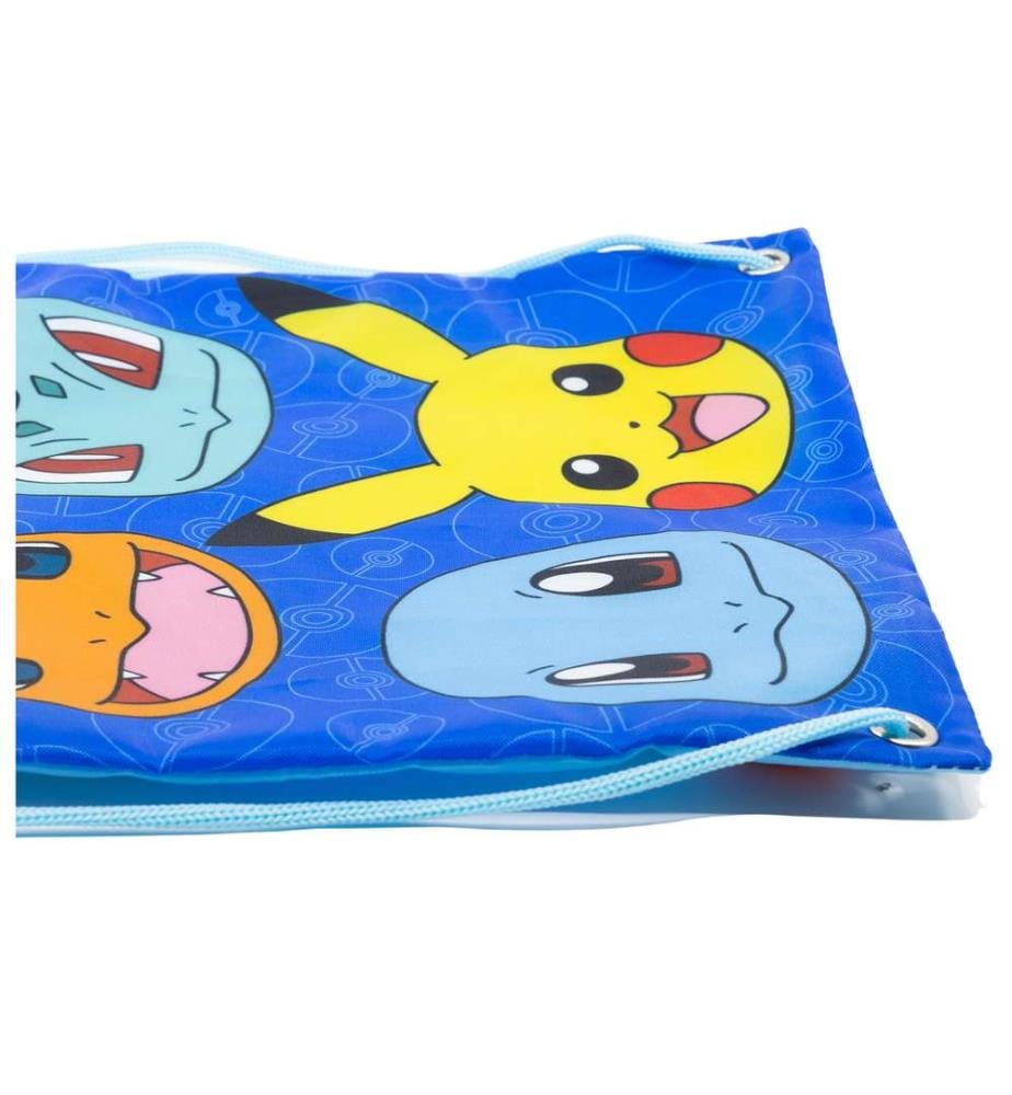 Kordelzug Lunch Bag Pokemon Gesichter