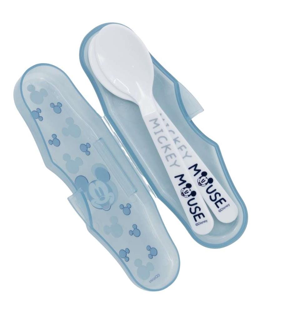 Kleinkind 2 Stück Pp Löffel Travel Set Mickey Mouse voller Lächeln