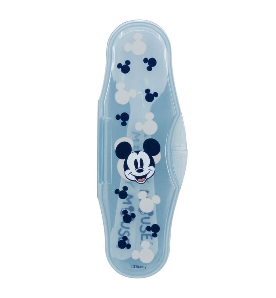 Kleinkind 2 Stück Pp Löffel Travel Set Mickey Mouse voller Lächeln
