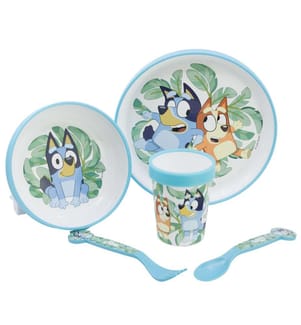 Rutschfestes 5-tlg. Bicolor Premium Set in Standard Box Bluey