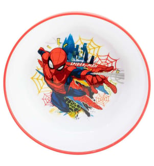 Rutschfeste Bicolor Premium Schüssel Spiderman Moving Target