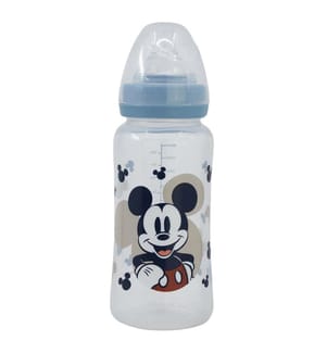 Baby 12 Oz Wideneck Flasche Silikonsauger 3 Positionen Mickey Mouse voll von Lächeln