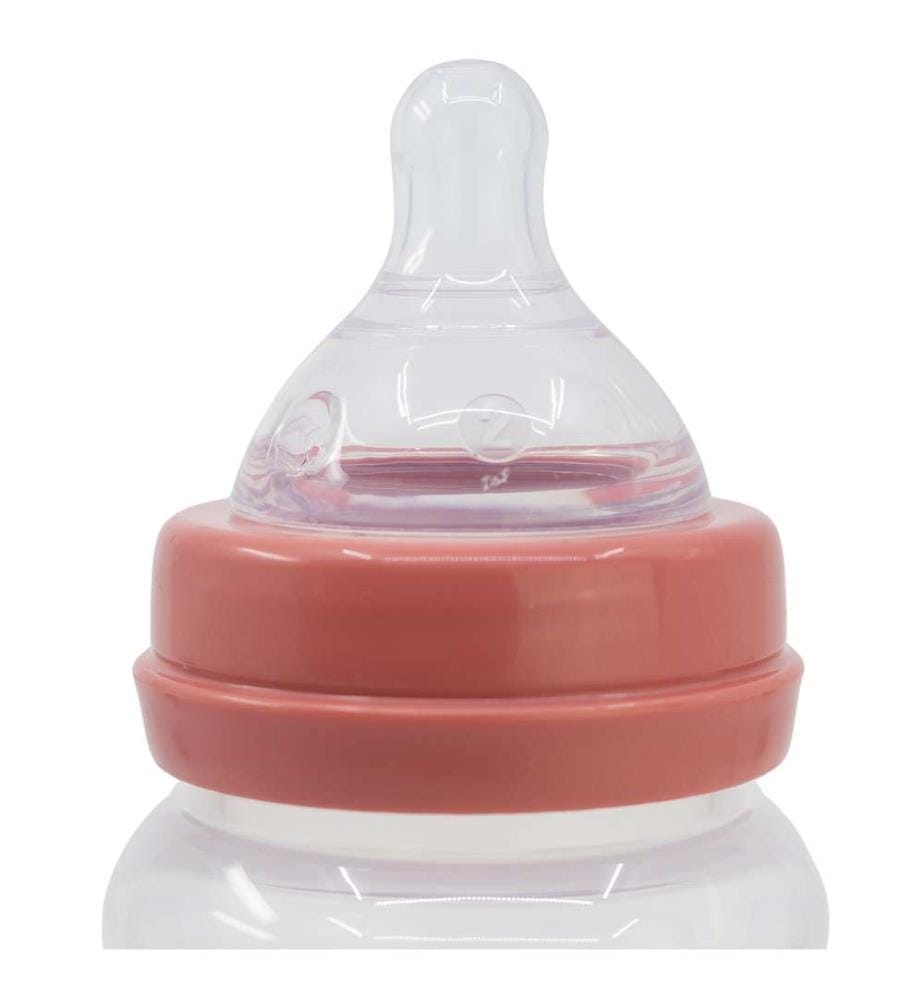 Baby 12 Oz Wideneck Flasche Silikonsauger 3 Positionen Minnie Mouse Herz voll