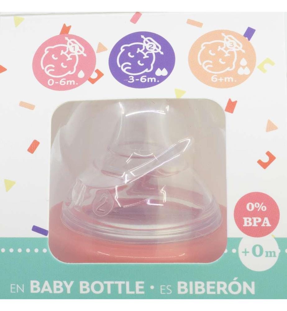 Baby 12 Oz Wideneck Flasche Silikonsauger 3 Positionen Minnie Mouse Herz voll