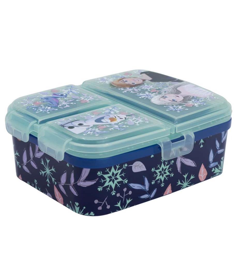 Xl Multi Compartment Rechteckige Sandwich Box gefroren Snowy Tale