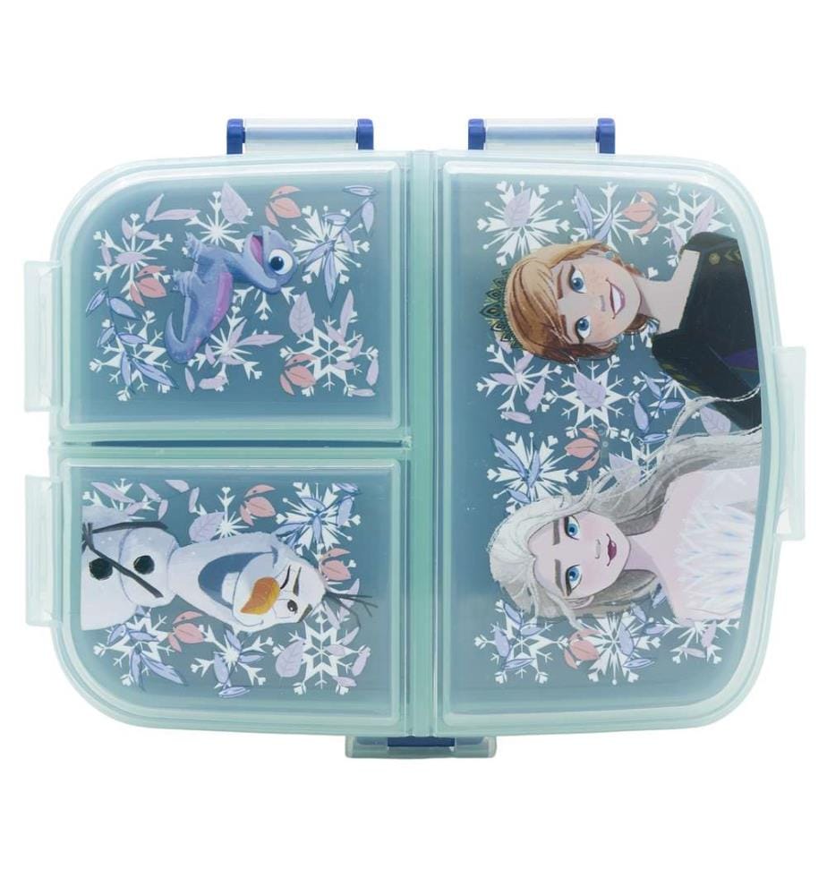 Xl Multi Compartment Rechteckige Sandwich Box gefroren Snowy Tale