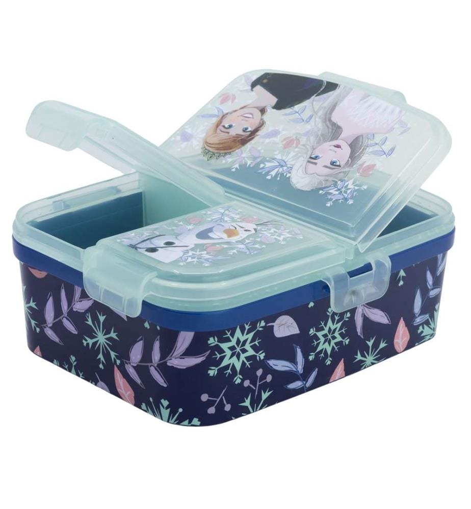 Xl Multi Compartment Rechteckige Sandwich Box gefroren Snowy Tale