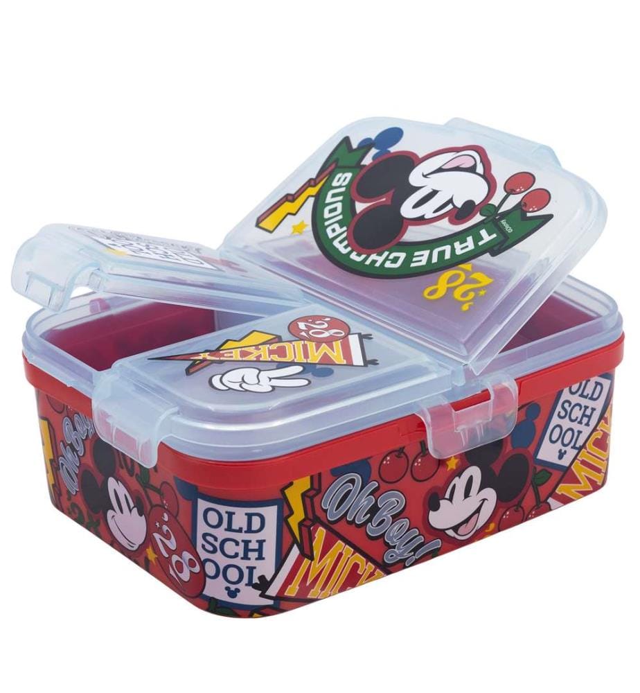 Xl Multi Compartment Rechteckige Sandwich Box Mickey True Champions