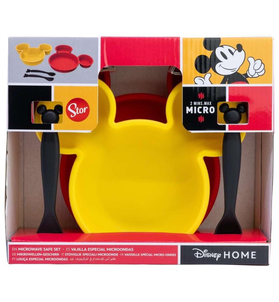 4 pièces Set en forme de personnage pour enfants dans boîte cadeau Mickey Champions Véritables