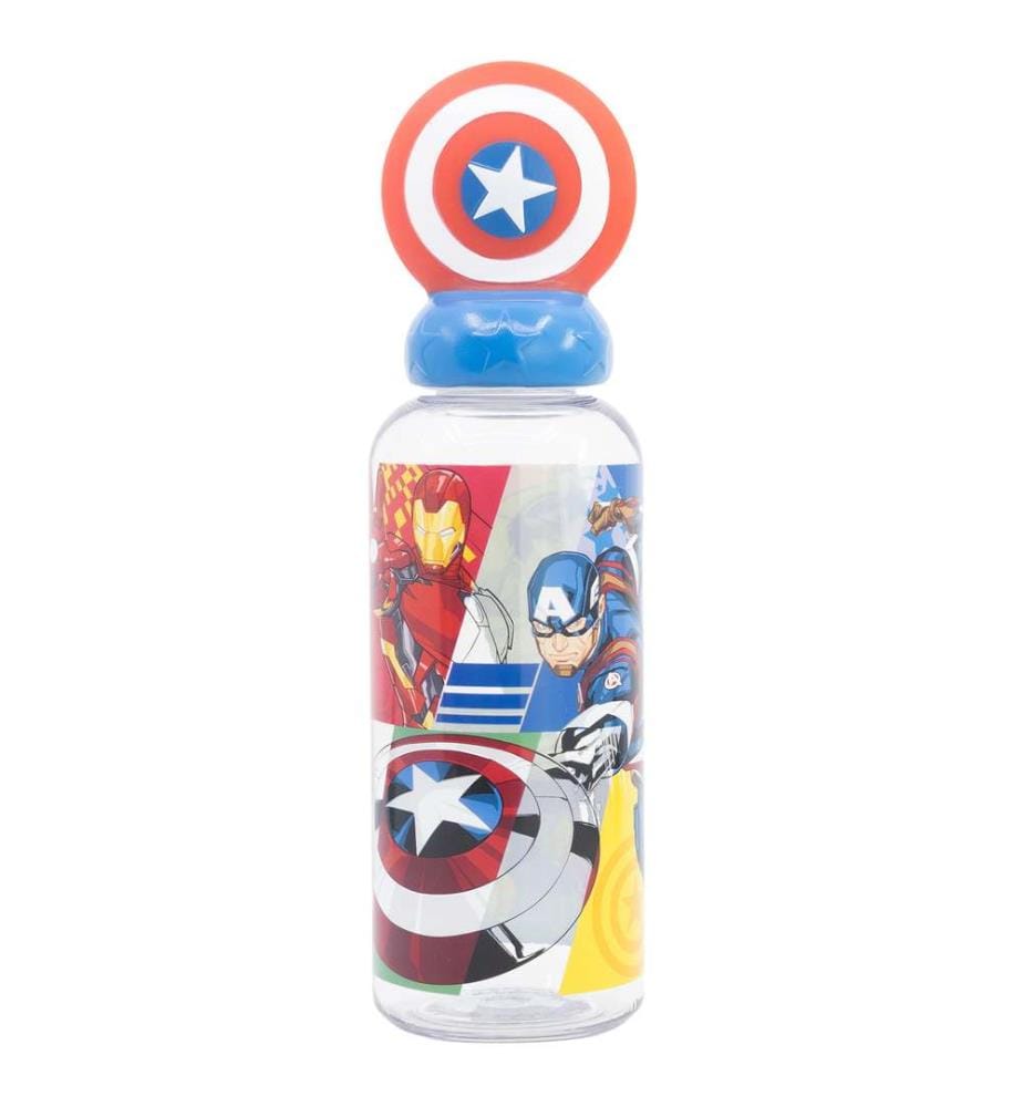 3D Ecozen Figurine Flasche 560 ml Avengers Seven Wonders Captain America