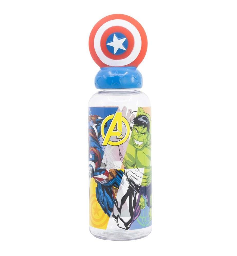 3D Ecozen Figurine Flasche 560 ml Avengers Seven Wonders Captain America