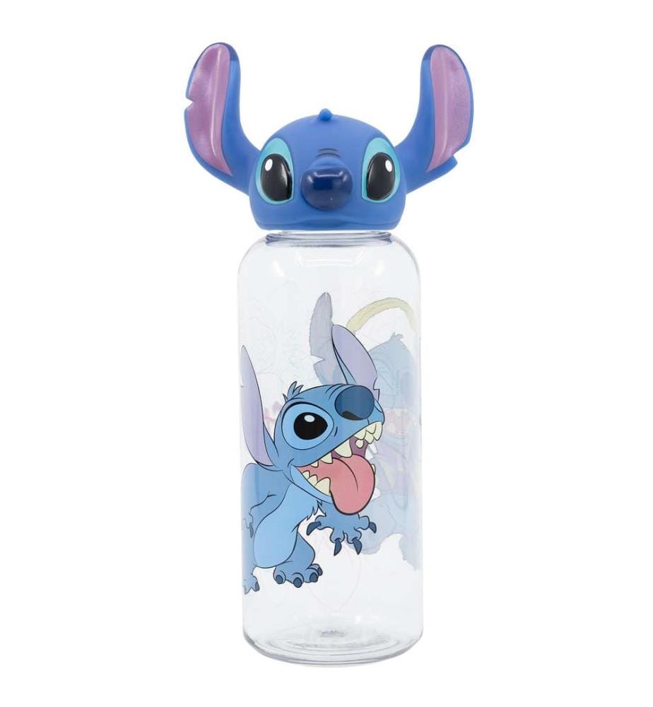 3D Ecozen Figurine Flasche 560 ml Stitch Blumen