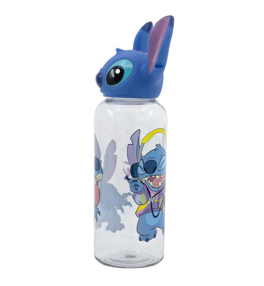 3D Ecozen Figurine Flasche 560 ml Stitch Blumen