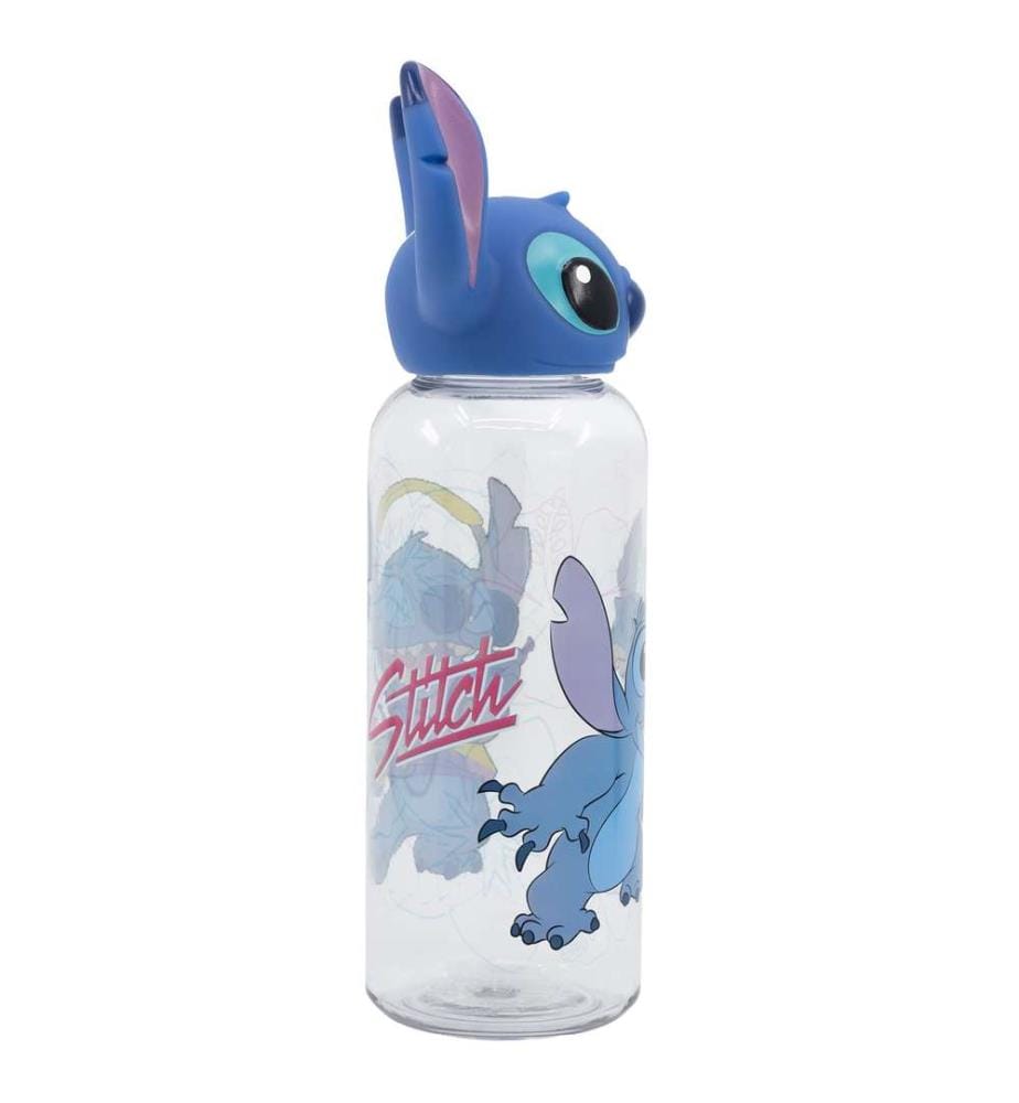 3D Ecozen Figurine Flasche 560 ml Stitch Blumen