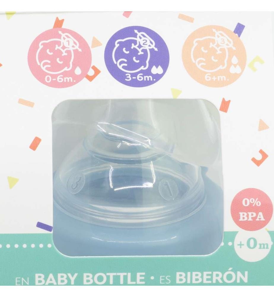 Baby 12 Oz Wideneck Flasche Silikonsauger 3 Positionen mit Griffen Mickey Mouse voll von Lächeln