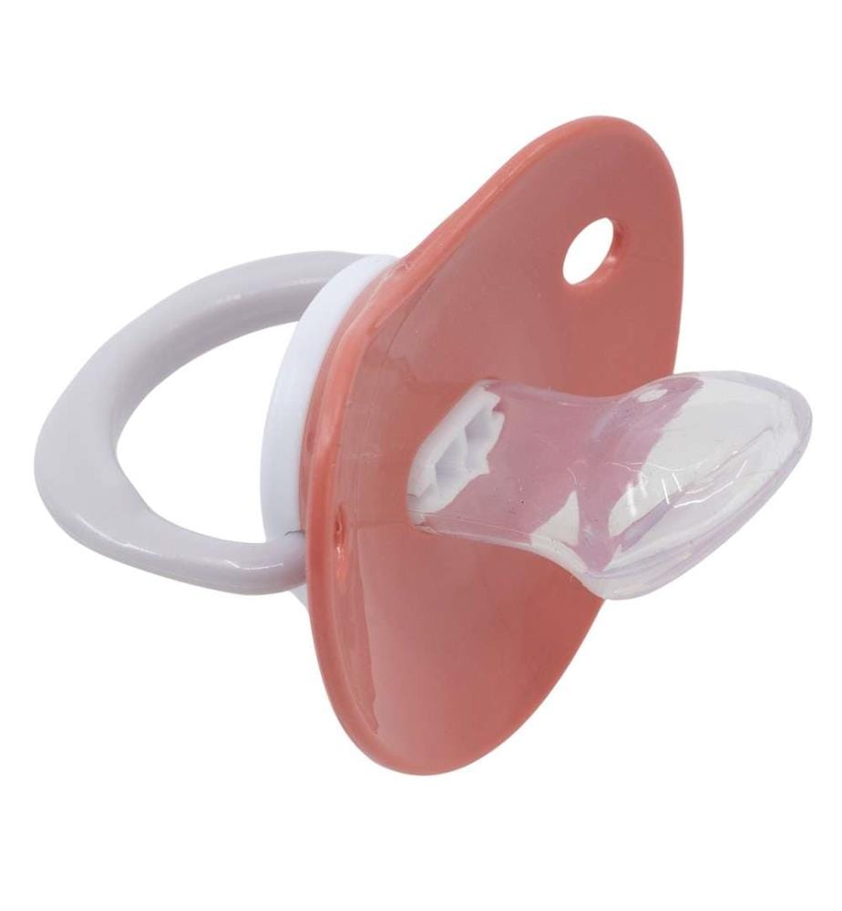 Baby 2 Stück Set kieferorthopädische Schnuller Silikon +6 M mit Abdeckung Minnie Mouse Herz voll
