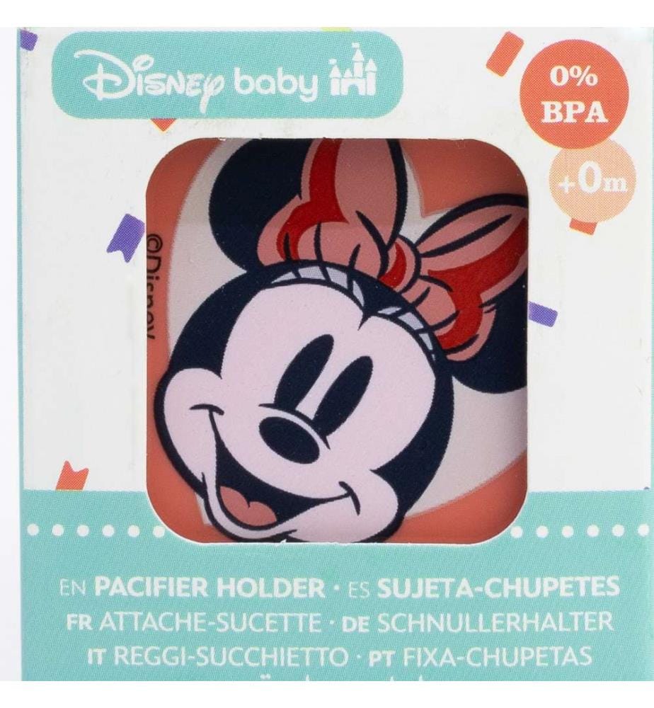 Baby Schnullerhalter Minnie Mouse Herz voll