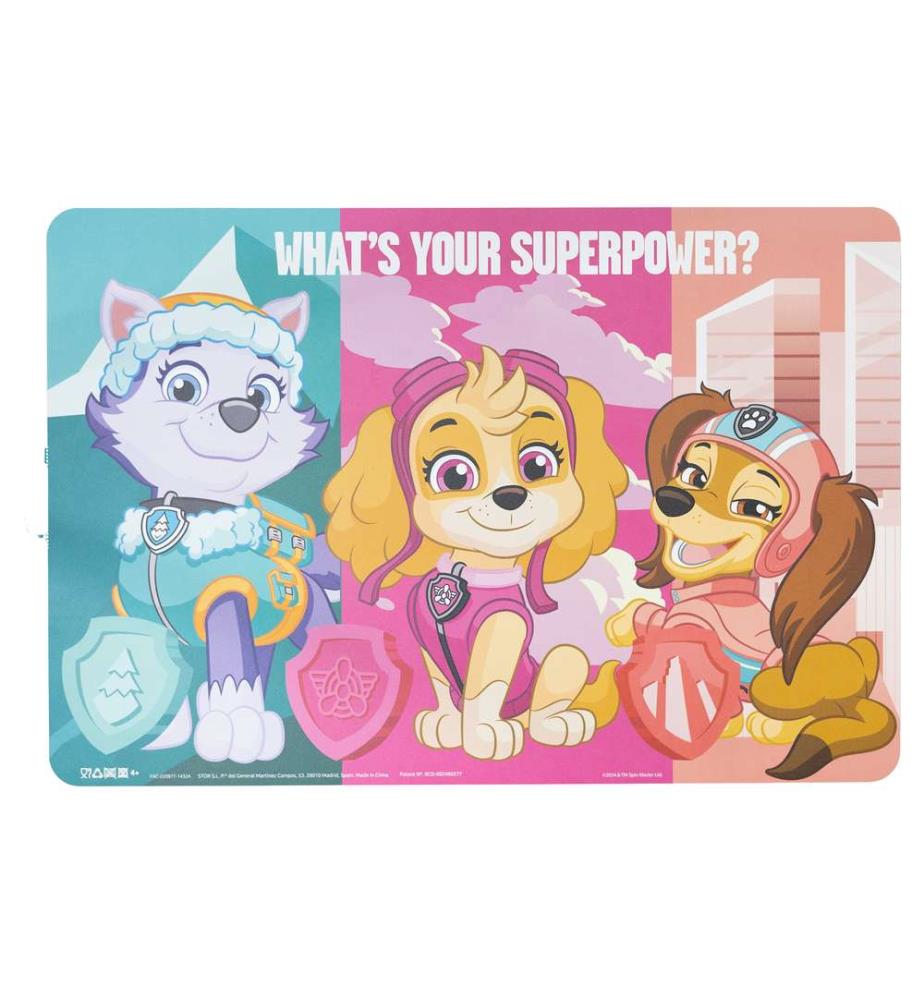 Easy Offset Tischset Paw Patrol Girl Superpowers