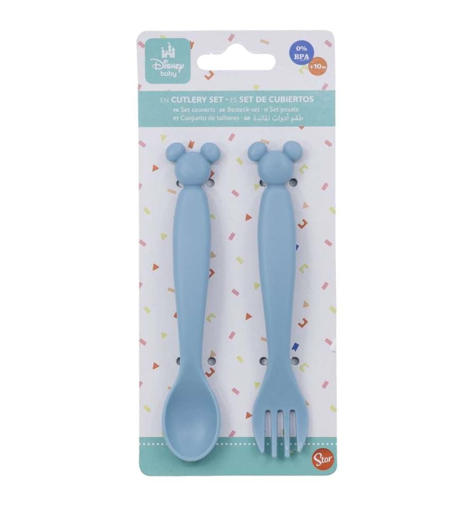 Set de couverts pour enfants 2 pcs Pp Mickey Mouse Shape