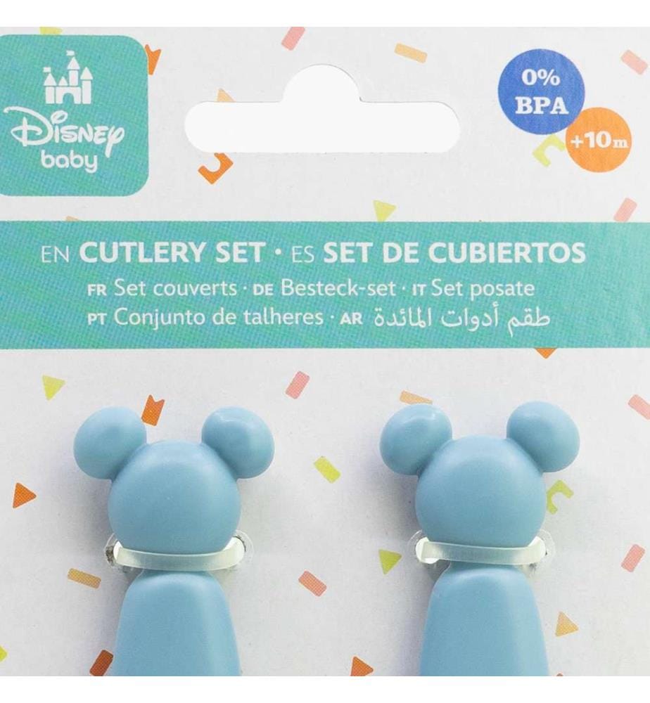 Set de couverts pour enfants 2 pcs Pp Mickey Mouse Shape