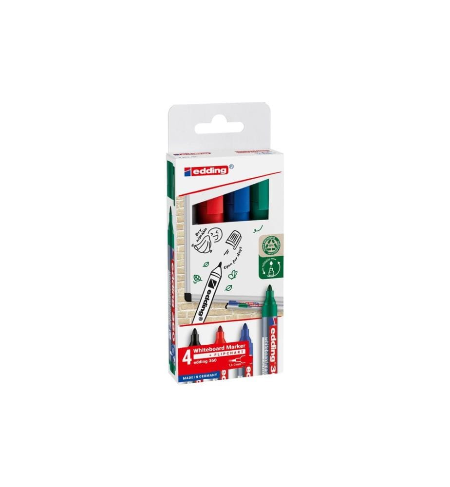 edding Whiteboard-Marker 360 4 Stück