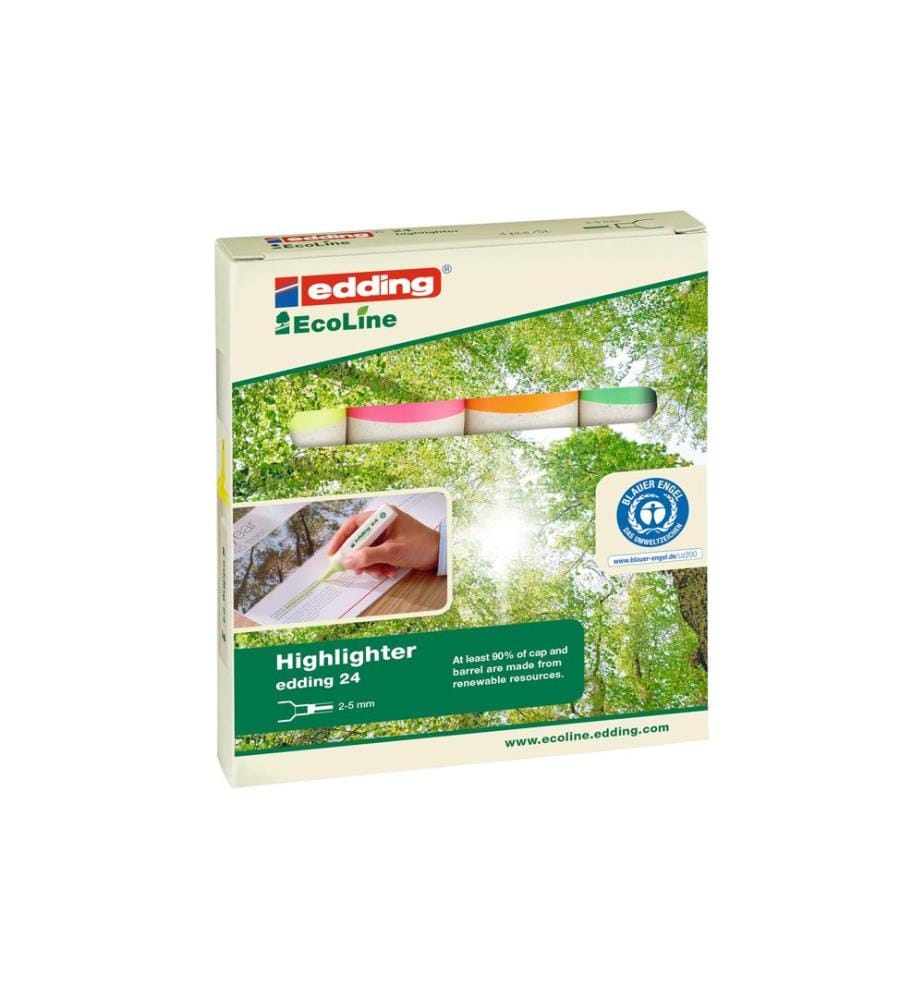 edding Textmarker 24 EcoLine 4 Stück