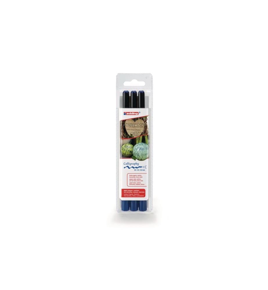 Marqueur calligraphie edding 1255 Bleu