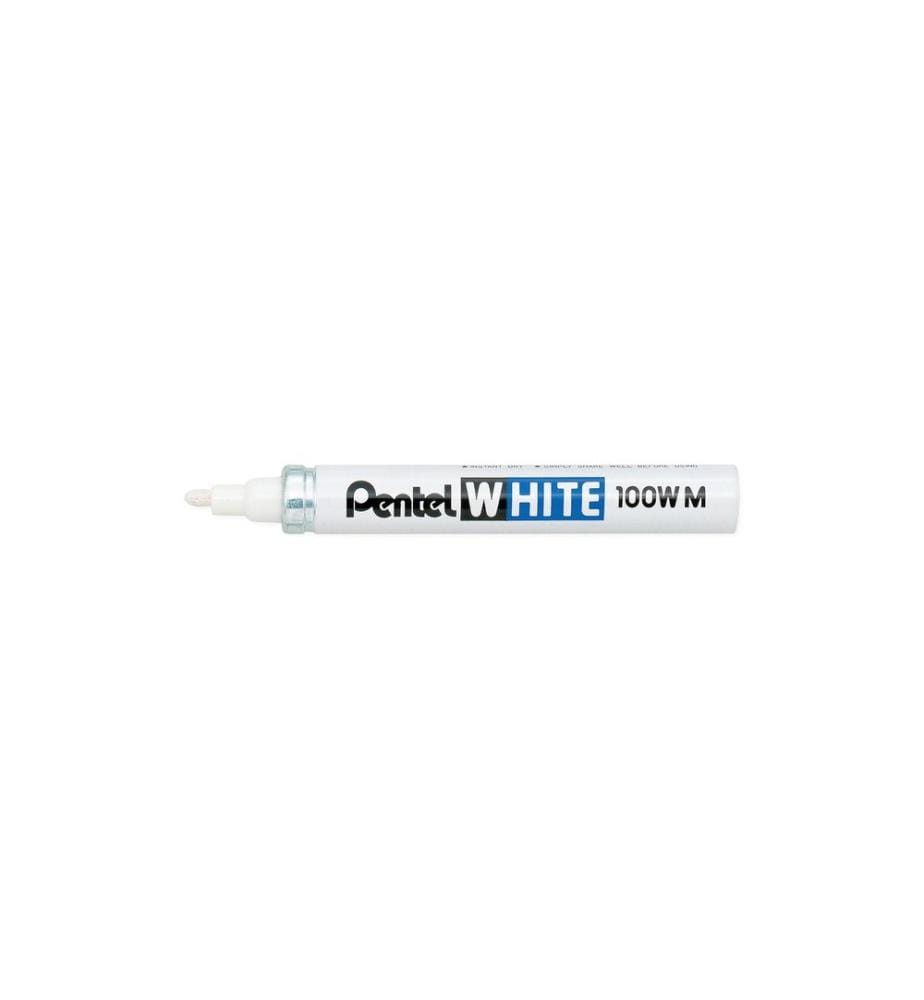 pentel Marqueur permanent 100 W Blanc