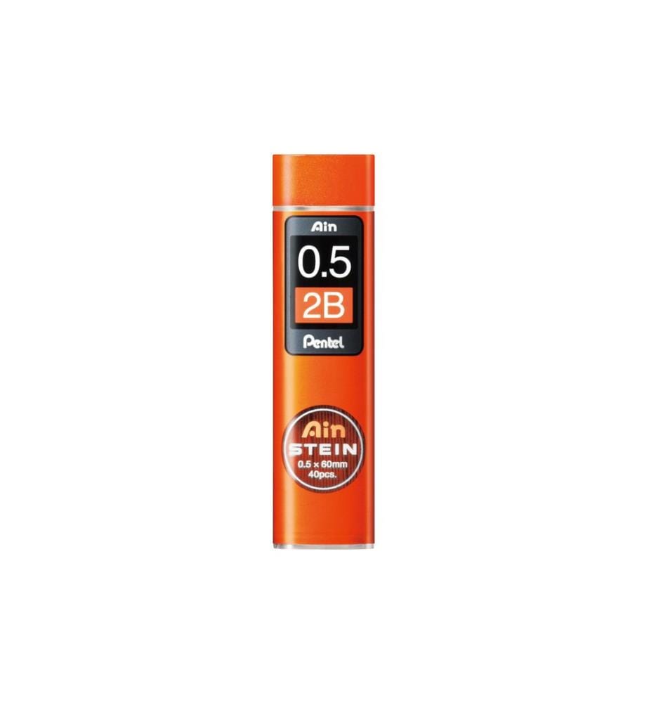 pentel Mines de crayon Ain Stein 2B, 0.5 mm